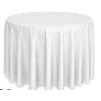 Round and long Table and Table Cloth