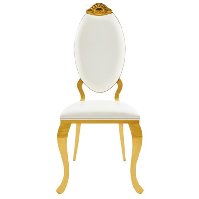 White and Gold Chair